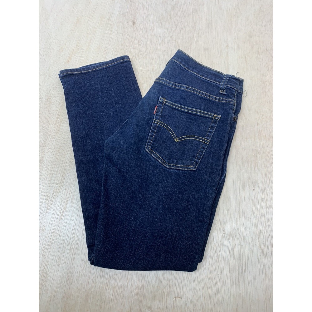 Levi's Performance 511 Slim Jeans‎ Boys 16 REG W28xL28 Blue Mid Rise Dark Wash